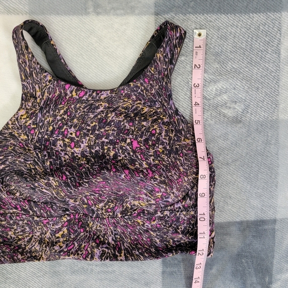 Lululemon Wunder Train Long Line Bra Medium Support C/D Racerback Topography 8 - Picture 10 of 10